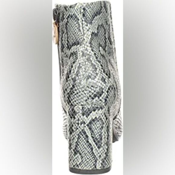 Gentle Souls | by Kenneth Cole Troy Pewter Snakeskin Side Zip Heeled Booties | 6 - Picture 2 of 5